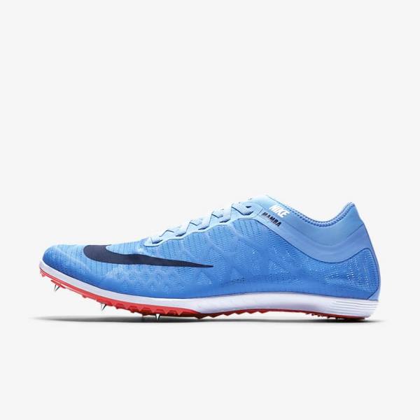 Nike Zoom Mamba 3 Unisex Distance Spike Hardloopschoenen Dames Blauw Lichtrood Blauw | NK398WKE