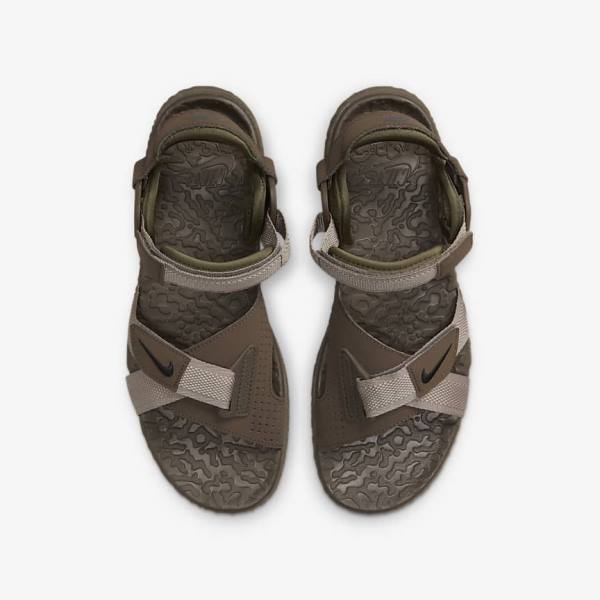 Nike ACG Air Deschutz Sandalen Dames Khaki Zwart | NK043VZS