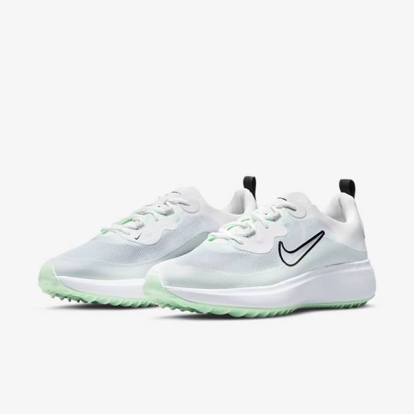 Nike Ace Summerlite Golfschoenen Dames Wit Platina Mintgroen Zwart | NK864CHQ