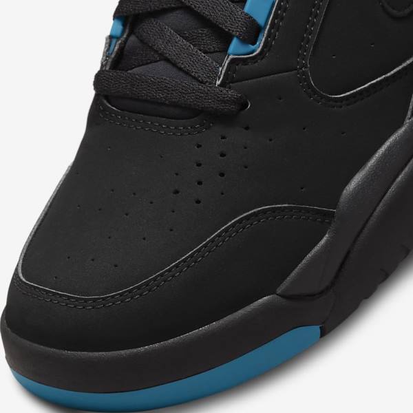 Nike Air Flight Lite Mid Sneakers Heren Zwart Turquoise Rood Paars Zwart | NK390VWD