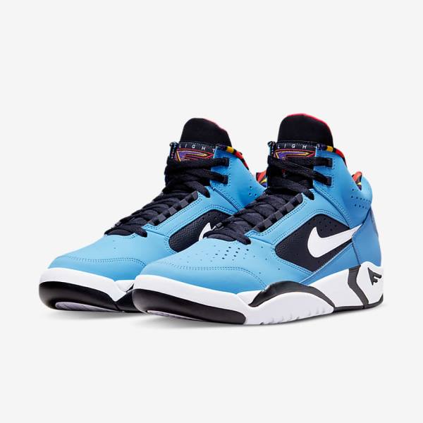 Nike Air Flight Lite Mid Sneakers Heren Blauw Rood Groen Wit | NK392STC