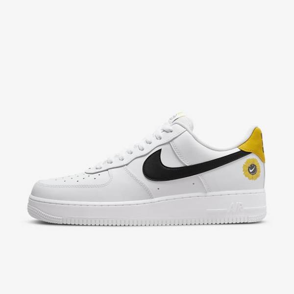 Nike Air Force 1 07 LV8 Sneakers Heren Wit Geel Zwart | NK548RWU