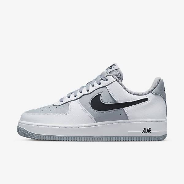 Nike Air Force 1 07 LV8 Sneakers Heren Wit Grijs Zwart | NK649QYB