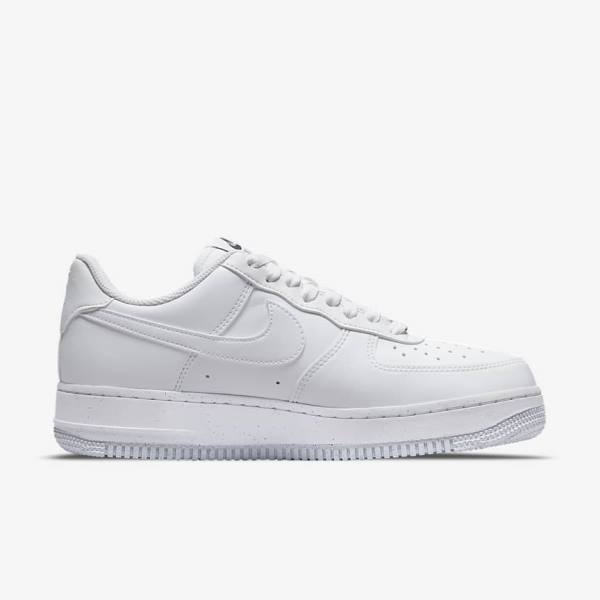 Nike Air Force 1 07 Next Nature Sneakers Dames Wit Zwart Metal Zilver | NK371WVS