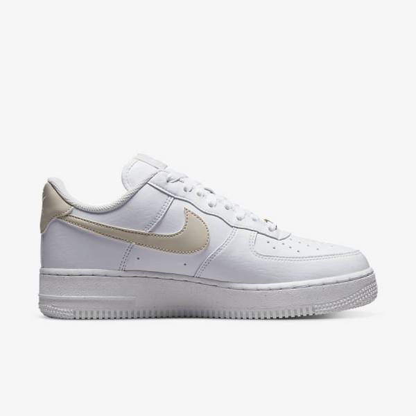 Nike Air Force 1 07 Next Nature Sneakers Dames Wit Metal Goud Lichtbruin | NK560ZBY