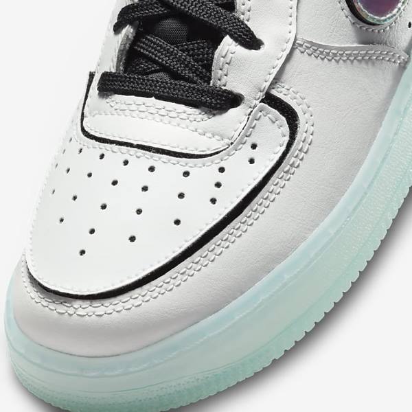 Nike Air Force 1-1 Older Sneakers Kinderen Wit Zwart Rood Gekleurd | NK684PTQ