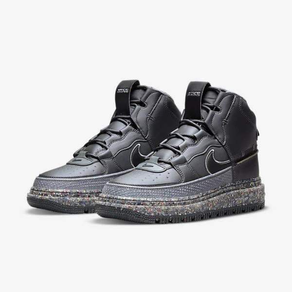 Nike Air Force 1 Boot Sneakers Heren Donkergrijs Zwart | NK750USD