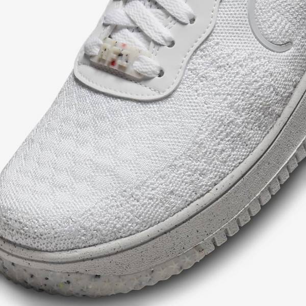 Nike Air Force 1 Crater Flyknit Next Nature Sneakers Heren Wit Platina Wit | NK912UMC