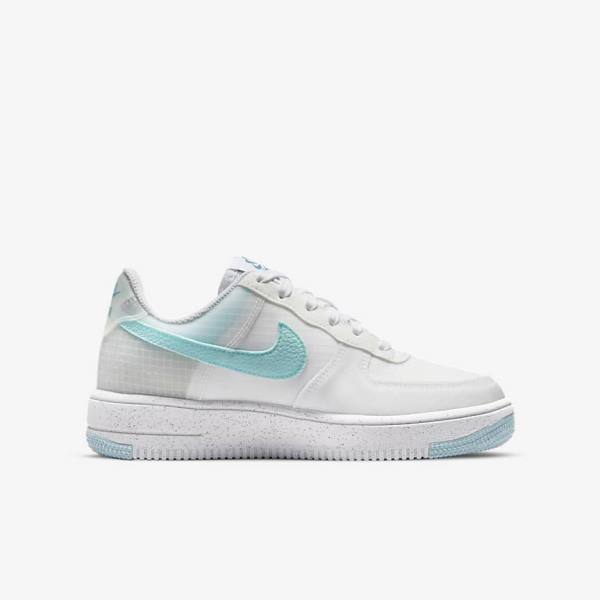 Nike Air Force 1 Crater Older Sneakers Kinderen Wit Blauw | NK370NLS