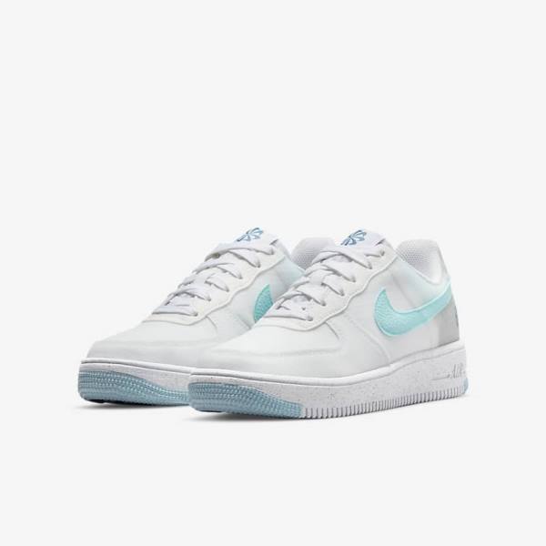 Nike Air Force 1 Crater Older Sneakers Kinderen Wit Blauw | NK370NLS