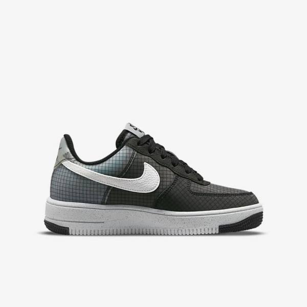 Nike Air Force 1 Crater Older Sneakers Kinderen Zwart Wit | NK532NIW