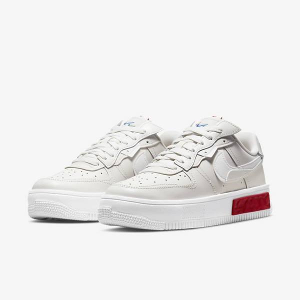 Nike Air Force 1 Fontanka Sneakers Dames Wit Rood | NK149PYD