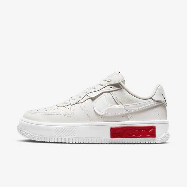 Nike Air Force 1 Fontanka Sneakers Dames Wit Rood | NK149PYD