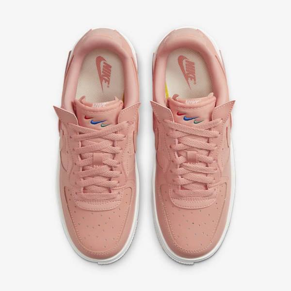 Nike Air Force 1 Fontanka Sneakers Dames Wit Rood Roze Licht | NK302LRE