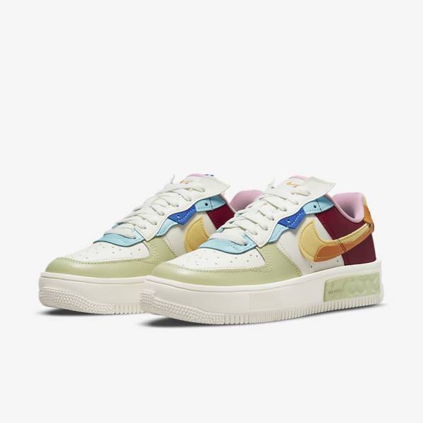 Nike Air Force 1 Fontanka Sneakers Dames Bordeaux Goud | NK509NAW