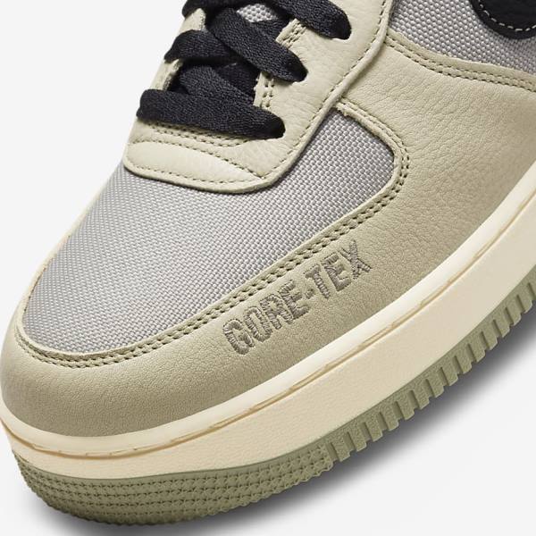 Nike Air Force 1 GTX Sneakers Heren Khaki Wit Zwart | NK436WMC