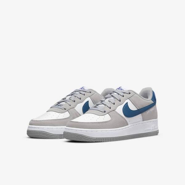 Nike Air Force 1 LV8 Older Sneakers Kinderen Lichtgrijs Wit Lichtgrijs | NK506NLE