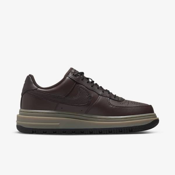 Nike Air Force 1 Luxe Sneakers Heren Bruin Zwart Donkerbruin | NK098KQG