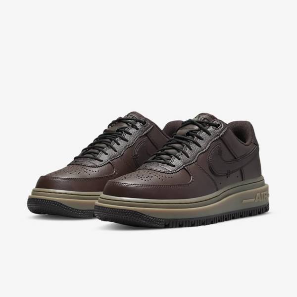 Nike Air Force 1 Luxe Sneakers Heren Bruin Zwart Donkerbruin | NK098KQG