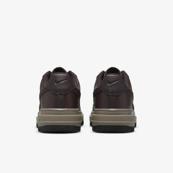 Nike Air Force 1 Luxe Sneakers Heren Bruin Zwart Donkerbruin | NK098KQG