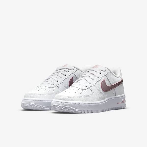 Nike Air Force 1 Older Sneakers Kinderen Wit Roze | NK375RTZ