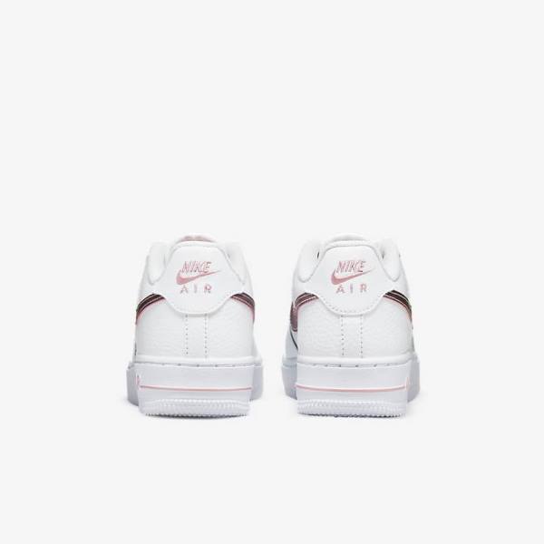 Nike Air Force 1 Older Sneakers Kinderen Wit Roze | NK375RTZ