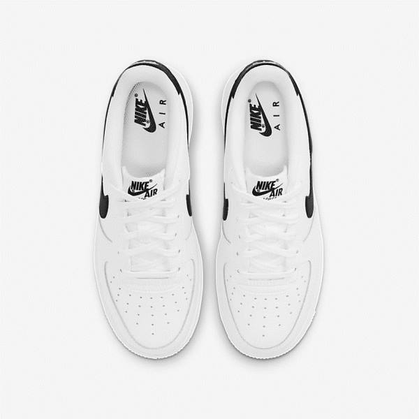 Nike Air Force 1 Older Sneakers Kinderen Wit Zwart | NK874HPZ