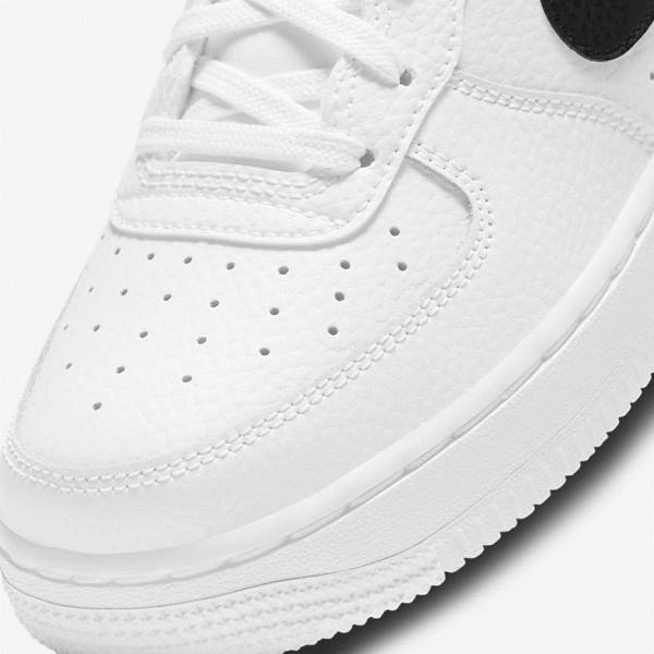 Nike Air Force 1 Older Sneakers Kinderen Wit Zwart | NK874HPZ