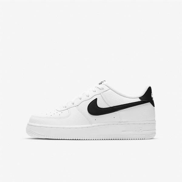 Nike Air Force 1 Older Sneakers Kinderen Wit Zwart | NK874HPZ