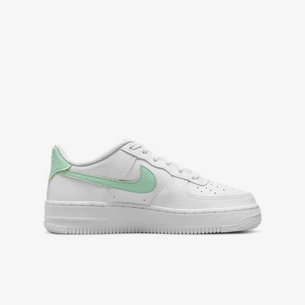 Nike Air Force 1 Older Sneakers Kinderen Wit Mintgroen | NK901XJF