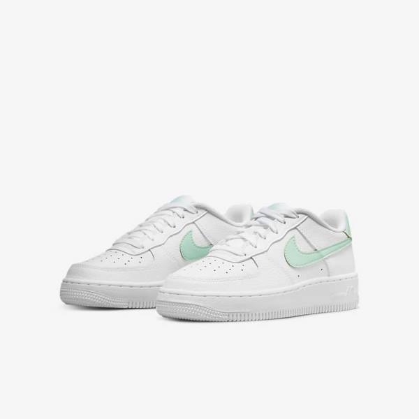 Nike Air Force 1 Older Sneakers Kinderen Wit Mintgroen | NK901XJF