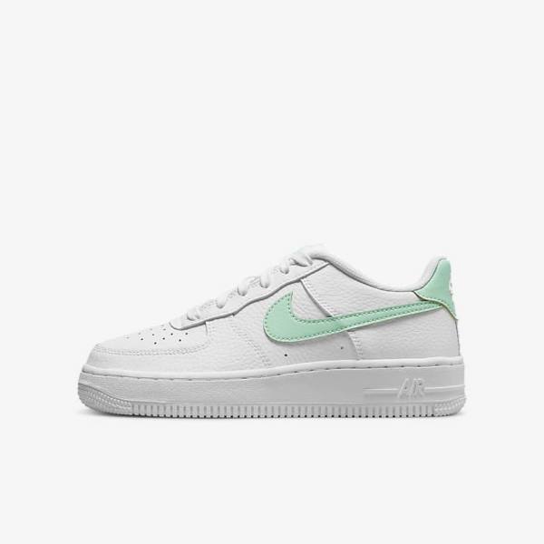 Nike Air Force 1 Older Sneakers Kinderen Wit Mintgroen | NK901XJF