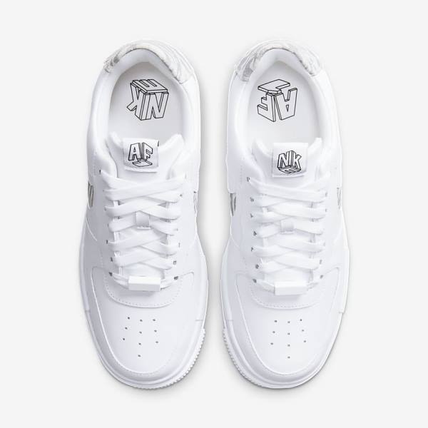 Nike Air Force 1 Pixel SE Sneakers Dames Wit Grijs Wit | NK761HTV