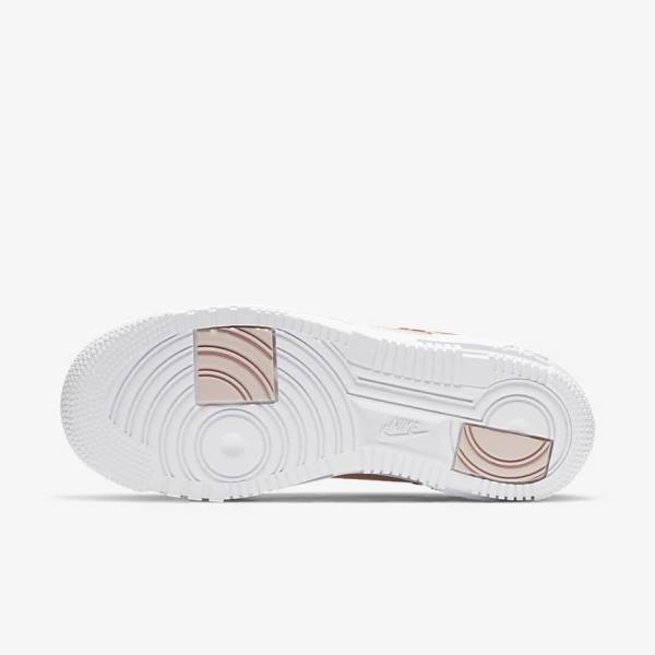 Nike Air Force 1 Pixel Sneakers Dames Beige Zwart Wit | NK436DJK