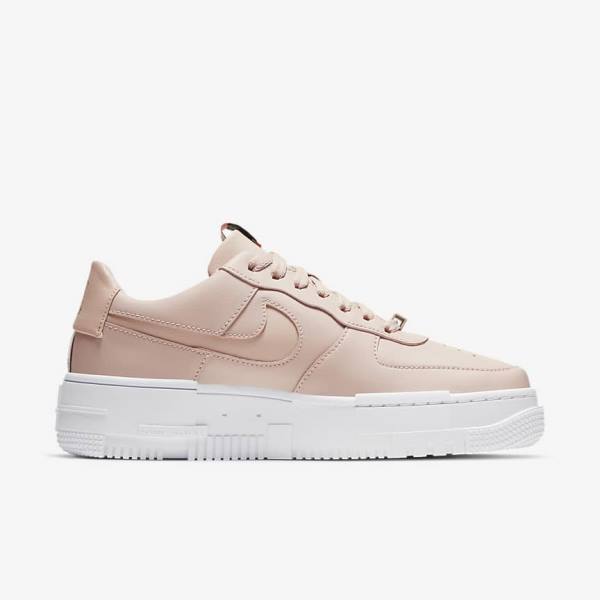 Nike Air Force 1 Pixel Sneakers Dames Beige Zwart Wit | NK436DJK