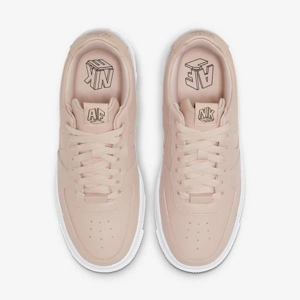 Nike Air Force 1 Pixel Sneakers Dames Beige Zwart Wit | NK436DJK