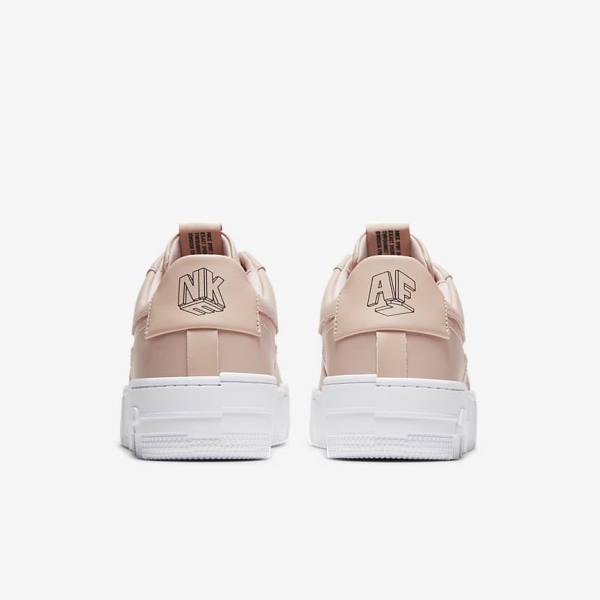 Nike Air Force 1 Pixel Sneakers Dames Beige Zwart Wit | NK436DJK