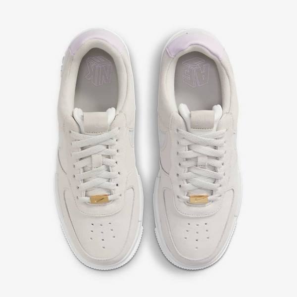 Nike Air Force 1 Pixel Sneakers Dames Wit Lichtbeige Roze | NK340FVU