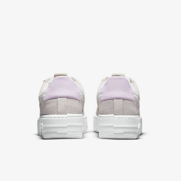 Nike Air Force 1 Pixel Sneakers Dames Wit Lichtbeige Roze | NK340FVU