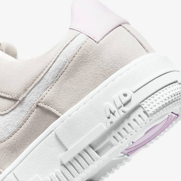 Nike Air Force 1 Pixel Sneakers Dames Wit Lichtbeige Roze | NK340FVU