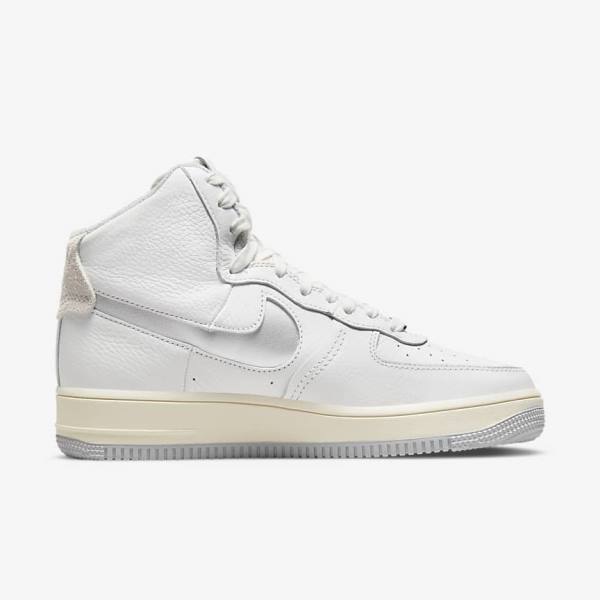 Nike Air Force 1 Sculpt Sneakers Dames Wit Zilver | NK079LIZ