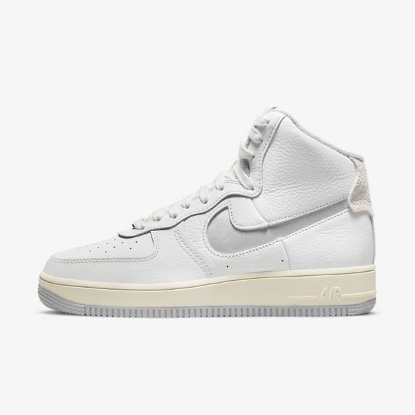 Nike Air Force 1 Sculpt Sneakers Dames Wit Zilver | NK079LIZ