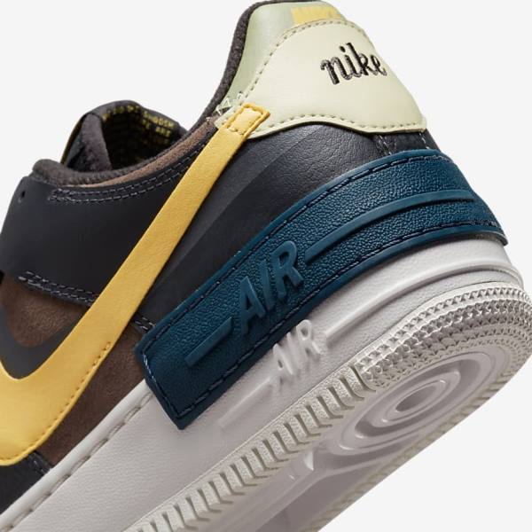 Nike Air Force 1 Shadow Sneakers Dames Groen Wit Goud | NK561BXQ