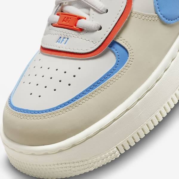 Nike Air Force 1 Shadow Sneakers Dames Koningsblauw Oranje Blauw | NK087BEM