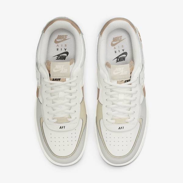 Nike Air Force 1 Shadow Sneakers Dames Khaki Lichtbeige | NK261MAR