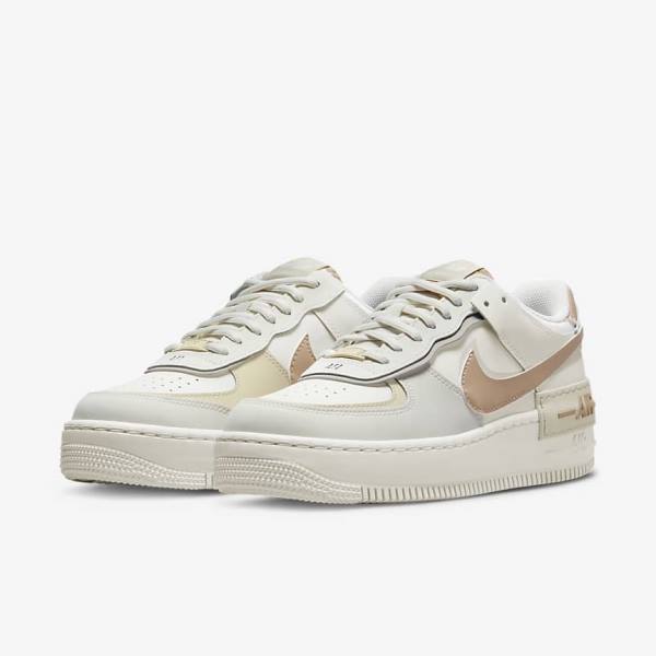 Nike Air Force 1 Shadow Sneakers Dames Khaki Lichtbeige | NK261MAR