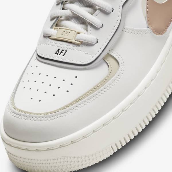 Nike Air Force 1 Shadow Sneakers Dames Khaki Lichtbeige | NK261MAR