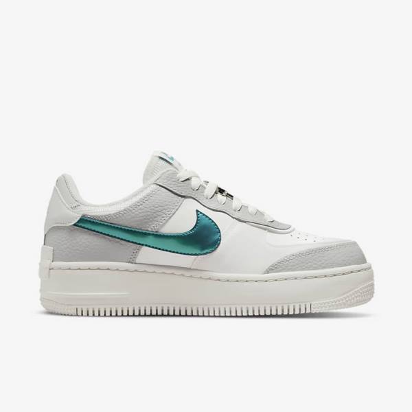 Nike Air Force 1 Shadow Sneakers Dames Wit Grijs Wit | NK314HCT