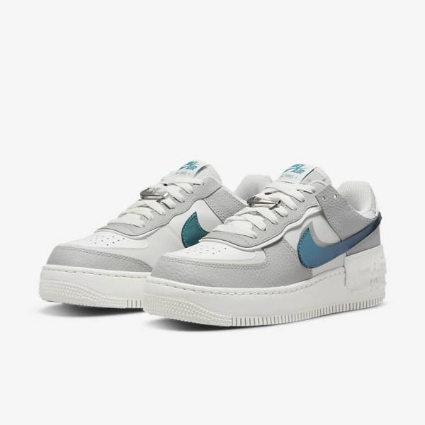 Nike Air Force 1 Shadow Sneakers Dames Wit Grijs Wit | NK314HCT