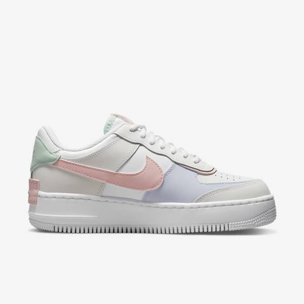 Nike Air Force 1 Shadow Sneakers Dames Wit Mintgroen Grijs | NK650JQM